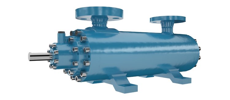 High pressure three screw pumps